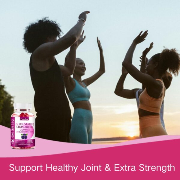 Envase mostrando gomitas glucosamina condroitina