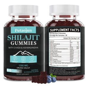 Putaojun Shilajit gummies frente