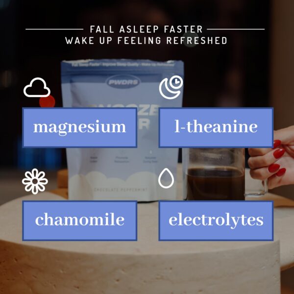 PWDRS Snooze mezcla para dormir vista superior