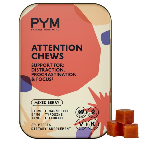 Version 1.0.0 Caja frontal de PYM Attention Chews