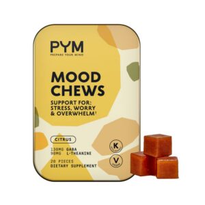 PYM Mood Chews gomitas cítricas para manejo del estrés y ánimo