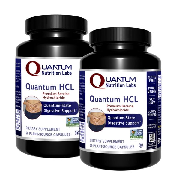 Frente de QNL Quantum HCL Betaína HCl cápsulas