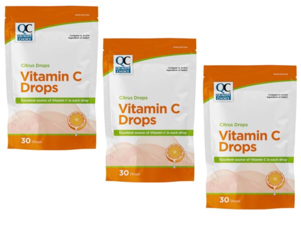 Frasco Quality Choice Citrus Drops con vitamina C