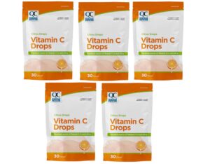 Frasco frontal Quality Choice Citrus Drops Vitamina C