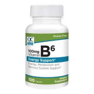 Quality Choice vitamina b6 100mg suplemento 100 tabletas