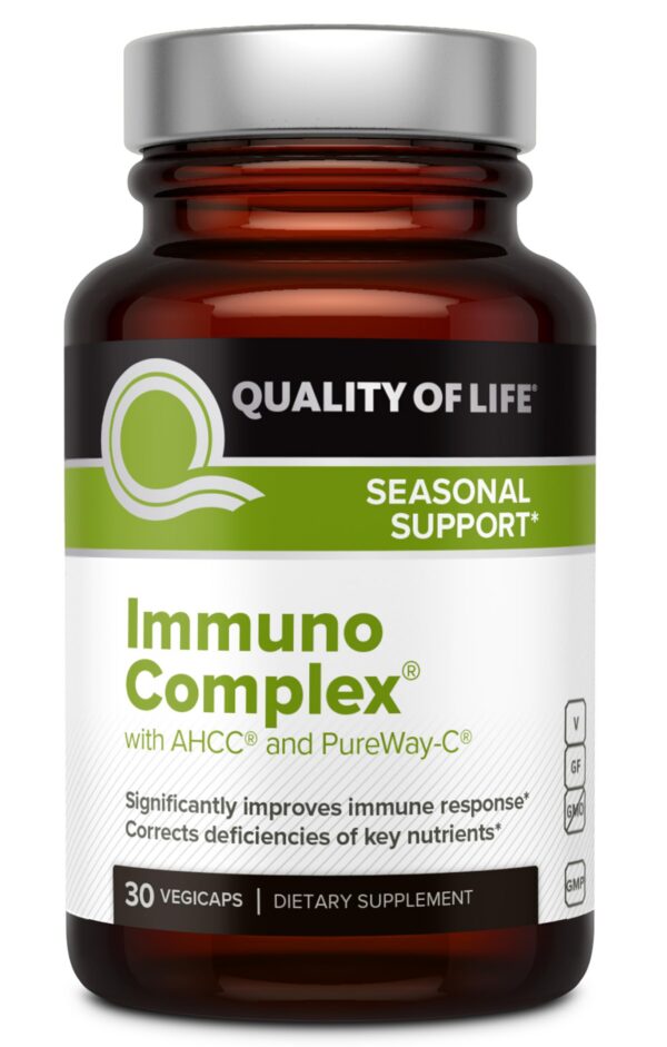 Version 1.0.0 Quality of Life ImmunoComplex suplemento AHCC para sistema inmune