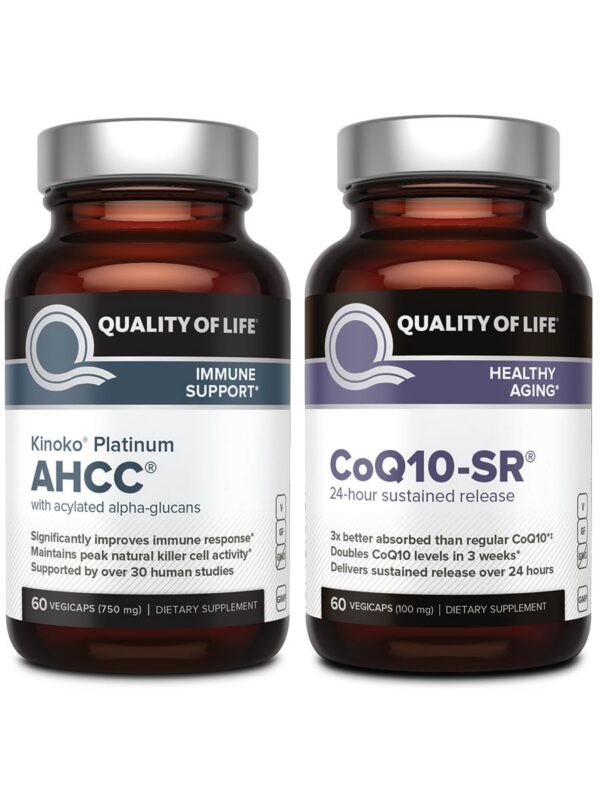 Paquete Quality of Life Kinoko Platinum AHCC CoQ10 SR