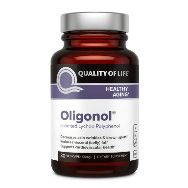 Frasco de Quality of Life Oligonol con lychee