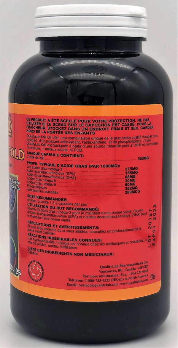 Cápsulas de Krill Oil Omega Gold 500 mg