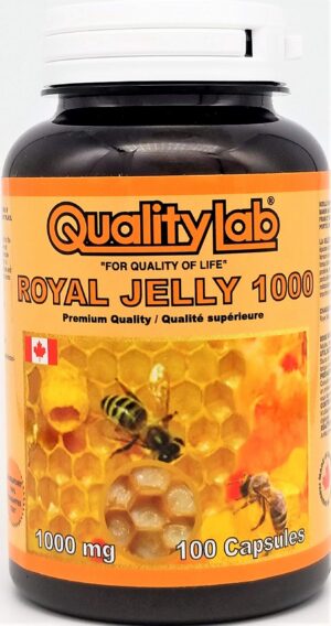 Frasco de QualityLab Royal Jelly 1000 mg