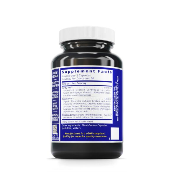Etiqueta frontal de Quantum Adrenal Support