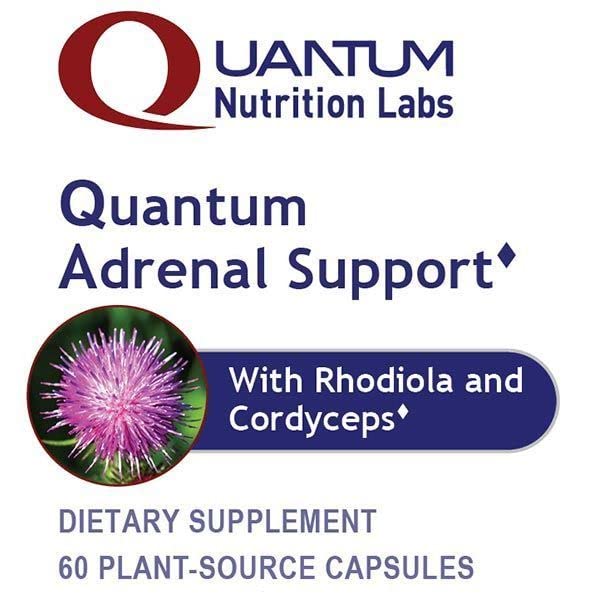 Frasco y cápsulas de Quantum Adrenal Support