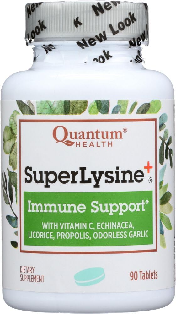 Frente del envase Quantum Health Super Lysine Plus