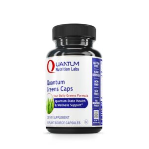 Quantum Nutrition Labs cápsulas superalimentos vegetales frasco