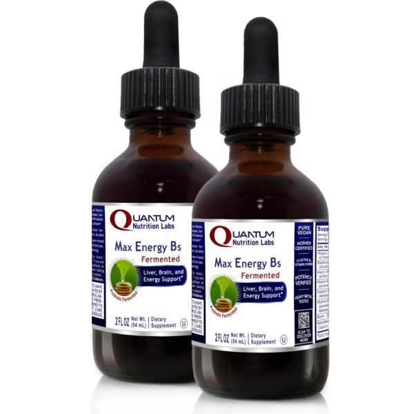Quantum Nutrition Labs Max Energy B's botella 2 fl oz paquete de 2