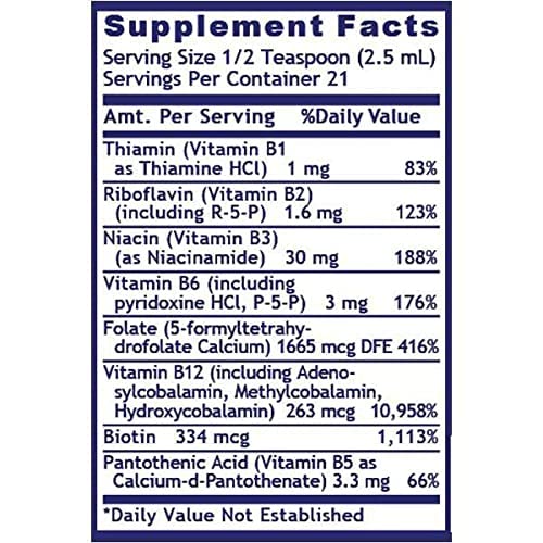 Quantum Nutrition Max Energy B's etiqueta informativa del producto
