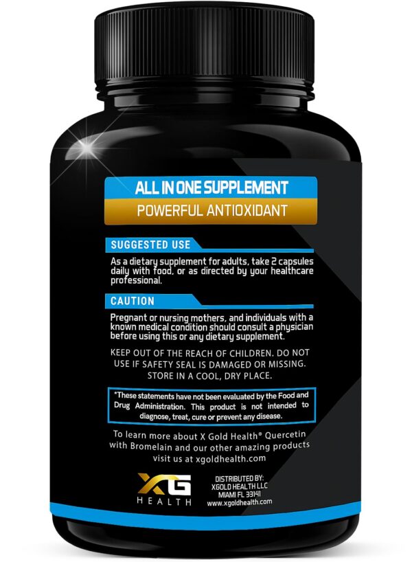 Extracto de quercetina 10-1 en etiqueta