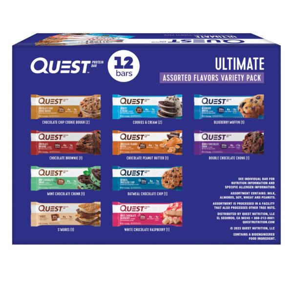Barras Quest proteina variedad pack frontal