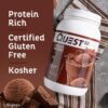 Frasco de proteína con tapa