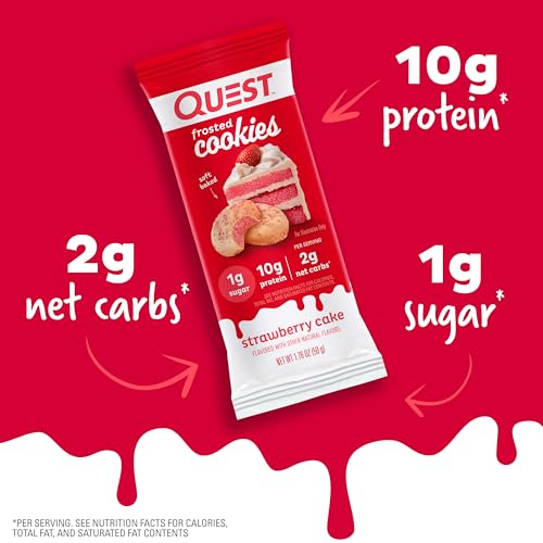 Etiqueta nutricional Quest Frosted Cookies