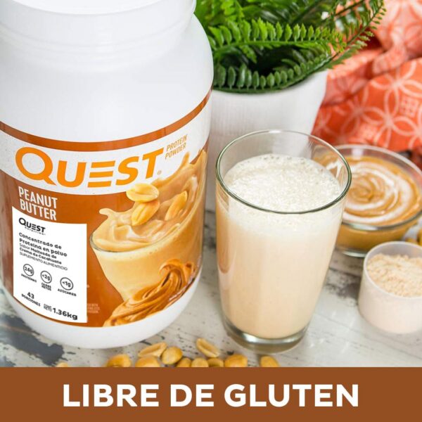 Etiqueta nutricional de Quest Peanut Butter Protein Powder