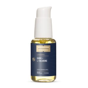 Version 1.0.0 Frente del envase Quicksilver liposomal GABA + L-Theanine