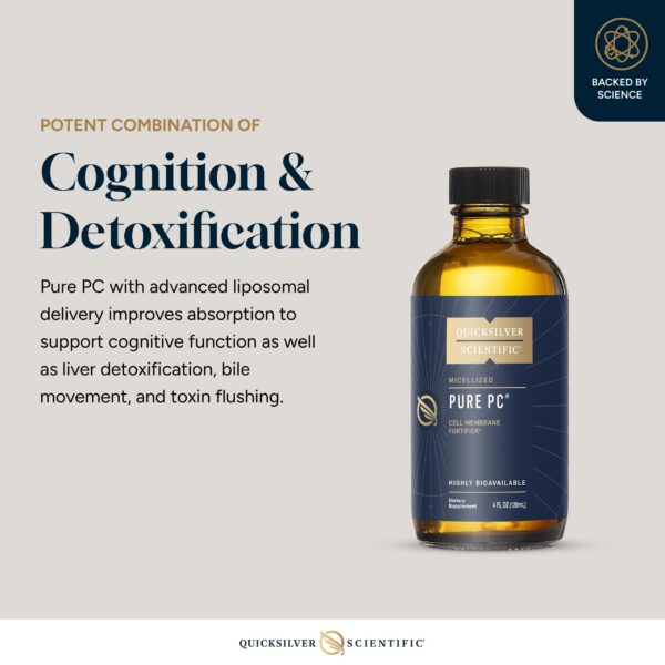 Etiqueta de ingredientes de Quicksilver Micellized PC fosfatidilcolina