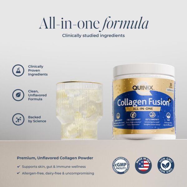 Polvo de colágeno en mezcla para beber