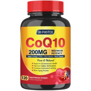 Frasco Quinovit CoQ10 200mg con vitamina E y omega