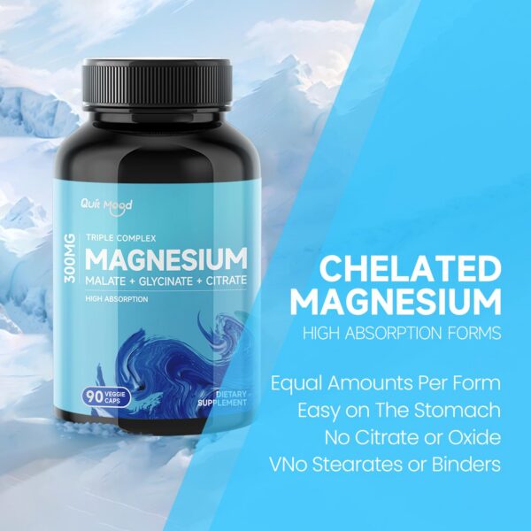 Etiqueta trasera del envase Quitmood Magnesium Complex