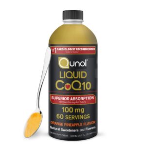 Frasco de Qunol CoQ10 liquido 100 mg frentes