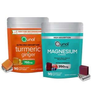 Gomitas Qunol Magnesium Citrate y Turmeric & Ginger