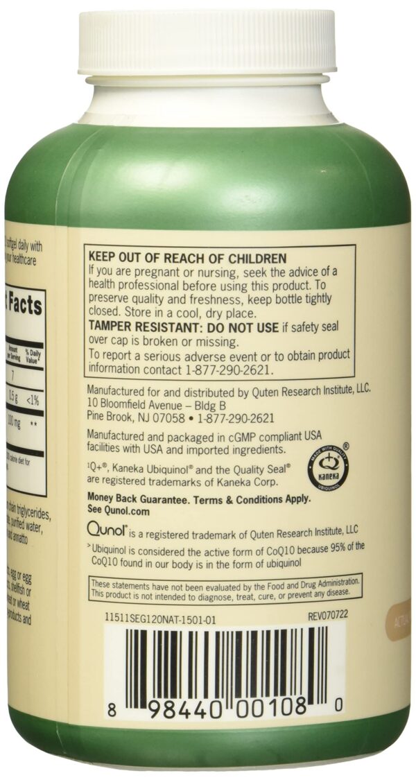 Qunol Ubiquinol frasco