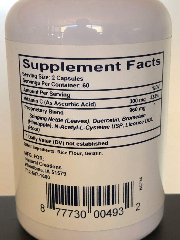 R-Hist tableta con ortiga quercetina y bromelina