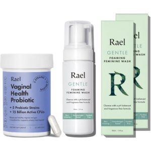 Rael bundle probióticos para mujeres y lavado íntimo, vista frontal