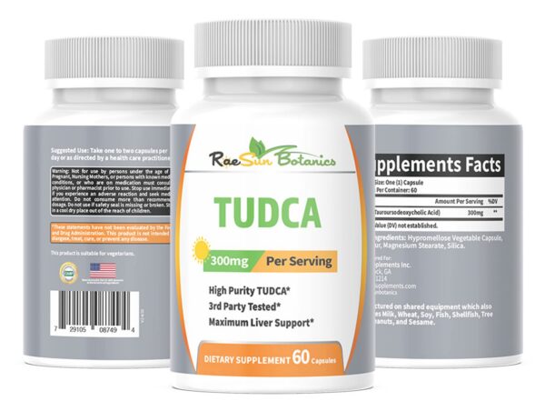 Frente del envase RaeSun Tudca