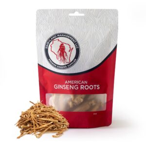 Raíces de ginseng americano Dairyland Wisconsin paquete 8 oz