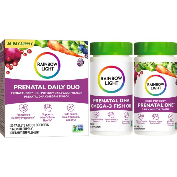 Rainbow Light kit prenatal diario caja verde 30 unidades