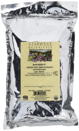 Raíz de Achicoria Orgánica Cruda en empaque