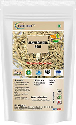 Raíz de Ashwagandha neotea 250 gramos paquete frontal