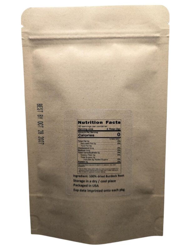 Version 1.0.0 Raíz de bardana corte natural paquete lateral