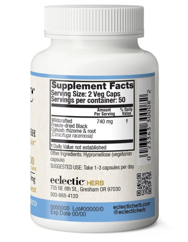 Raíz Cohosh Negro liofilizada ECLECTIC INSTITUTE 370mg