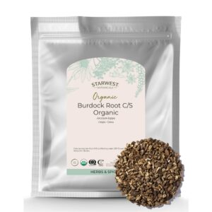 Raíz de bardana orgánica Starwest Botanicals bolsa a granel