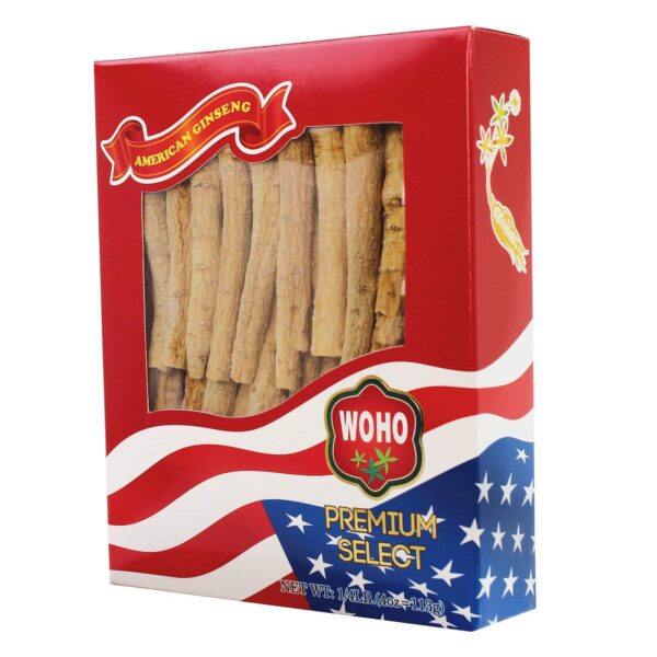 Raíz de Ginseng americano WOHO en envase 4oz