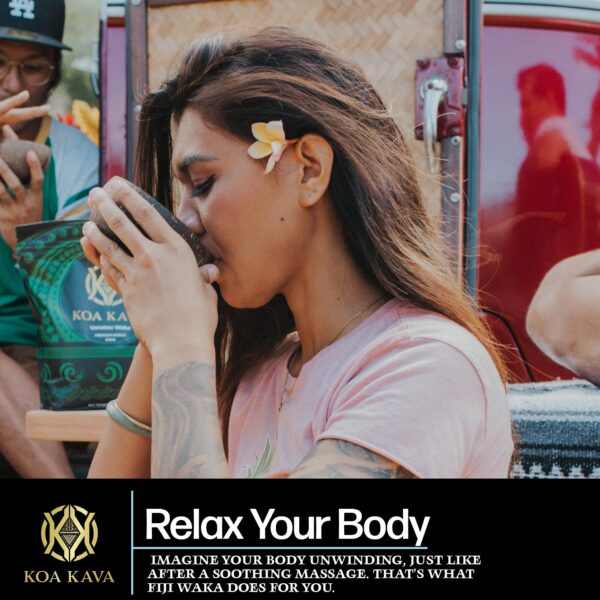 Preparación tradicional de té kava con filtro incluido