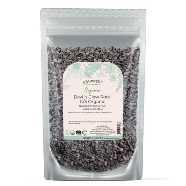 Raíz orgánica Garra del Diablo Starwest Botanicals 4 onzas