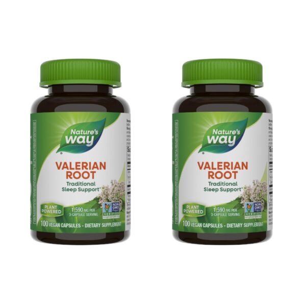 Raíz de Valeriana Nature's Way 2 pack 200 cápsulas botella