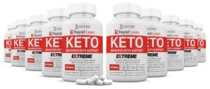 Keto Rapid Lean ACV Extreme Pills frente al frasco