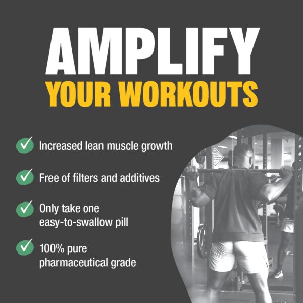 Frasco con tabletas L-Glutamina Raw Barrel