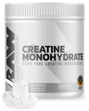 Version 1.0.0 RAW Creatine monohydrate polvo sin sabor frasco 30 porciones